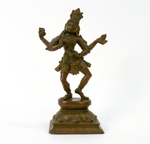 BRONZE SCULPTURE SHIVA PERFORMING TANDAVA
