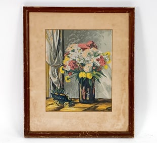 HARRY SHOKLER (1896-1978) STILL LIFE SERIGRAPH