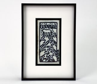 ATTR KEITH HARING (AMERICAN 1958-1990) SUBWAY TILE