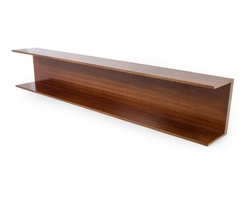 WILHELM RENZ GERMAN TEAK WALL SHELF CIRCA 1960'S