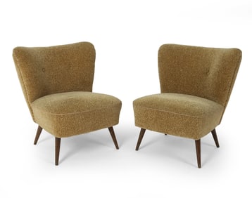 PAIR OF DANISH COCKTAIL CHAIRS C. 1950S
