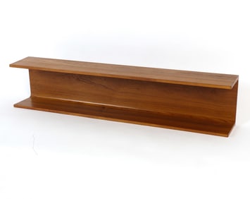 PEDERSEN & HANSEN DANISH TEAK FLOATING SHELF 1960S