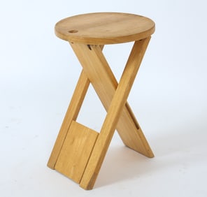 ADRIAN REED "SUZY" BEECH STOOL C. 1980S