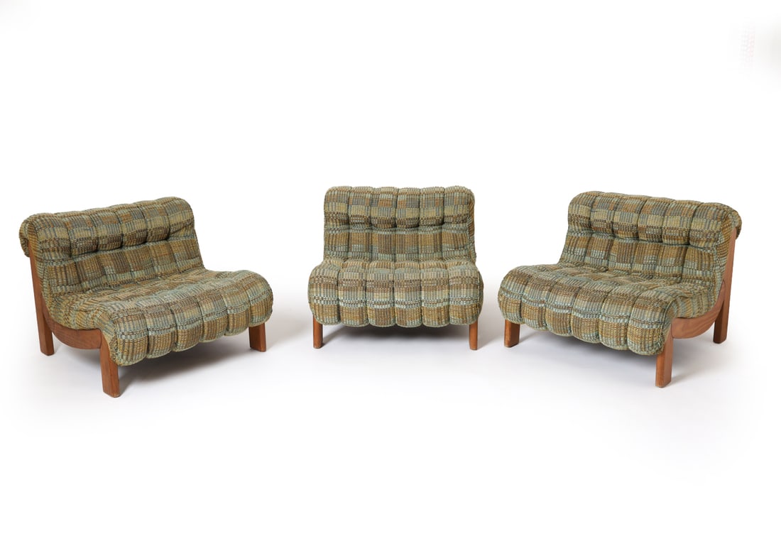 (3) ATTR WK MOBEL GERMAN PINE MODULAR SOFA C.1970S (1 of 20)
