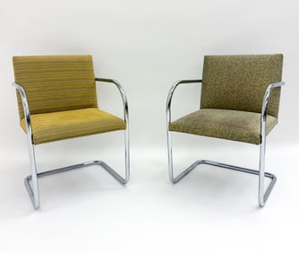 (2) MIES VAN DER ROHE BRNO CHAIRS
