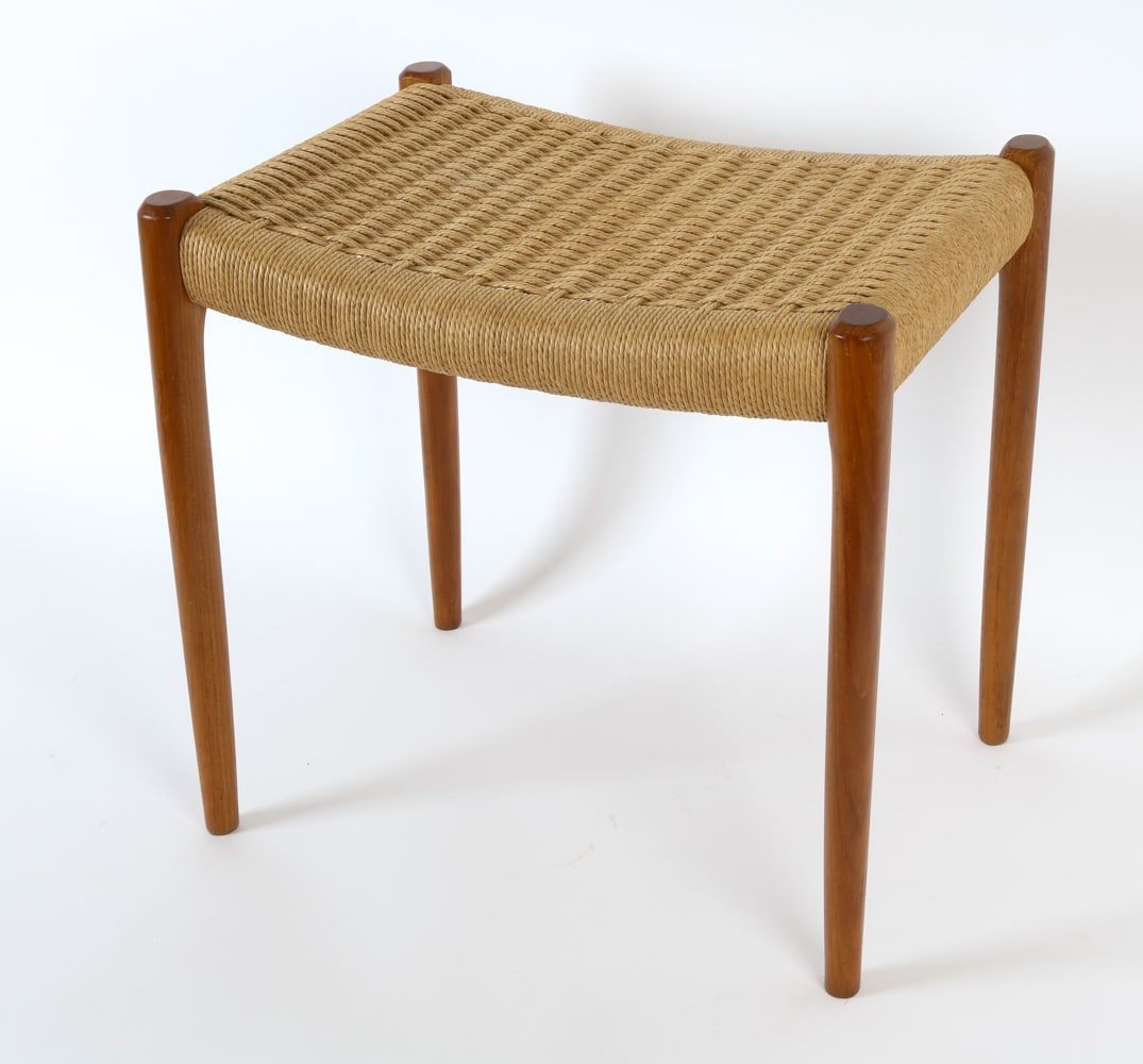 NIELS O. MOLLER MODEL 77A DANISH TEAK STOOL
