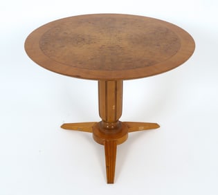 ART DECO SWEDISH ROUND CENTER TABLE 1940S