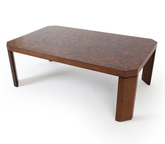 DANISH PARQUET TOP WENGE WOOD COFFEE TABLE