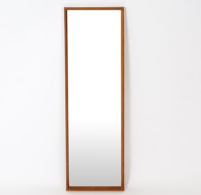 ERIKSMALAGLAS SWEDISH TEAK WALL MIRROR C. 1960S