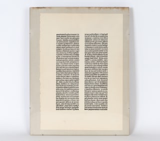 GUTENBERG BIBLE LEAF
