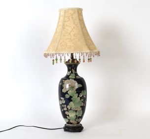 CHINESE CLOISONNE ENAMEL TABLE LAMP