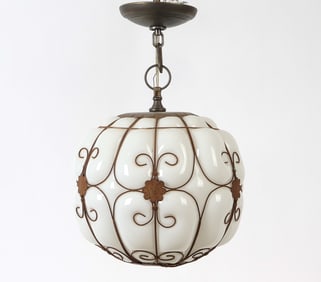 ITALIAN VENETIAN MURANO STYLE GLASS PENDANT LAMP