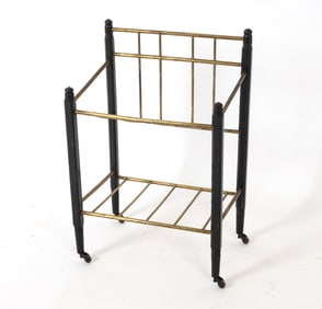 MANNER OF ERNST ROCKHAUSEN ART DECO MAGAZINE RACK
