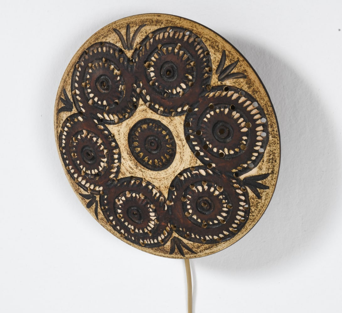 CHRIS HASLEV DANISH CERAMIC PENDANT LIGHT C. 1960S (1 of 10)