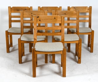 (6) HANS FRYDENDAL "CHRISTIAN IV" PINE CHAIRS