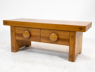 ATTR. ROLAND WILHELMSSON PINE CONSOLE CHEST 1970S