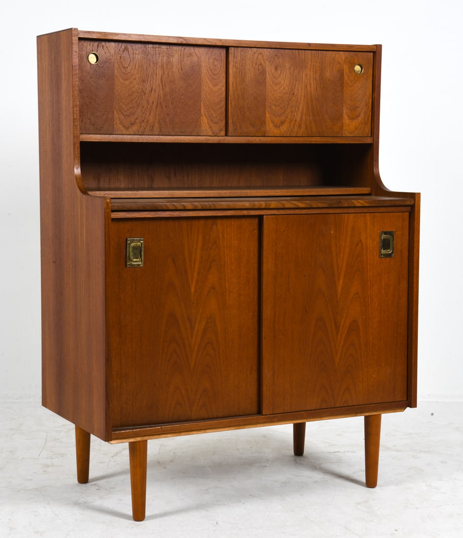 WINGE MOBLER DANISH TEAK SECRETARY CABINET 1960S (1 of 15)