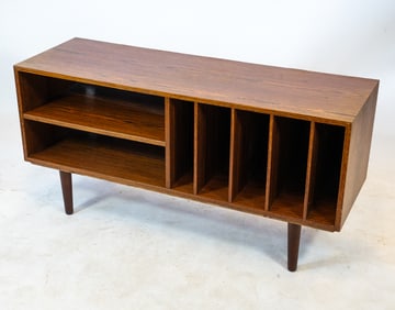DANISH ROSEWOOD MEDIA BOOKCASE C. 1960S
