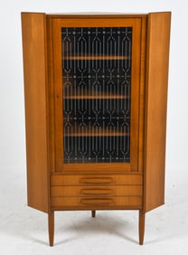 ATTR. GUNNI OMANN DANISH TEAK CORNER CABINET 1960S