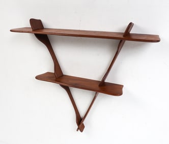 ATTR. PEDER MOOS "AMAGER" TEAK WALL SHELF C. 1960S