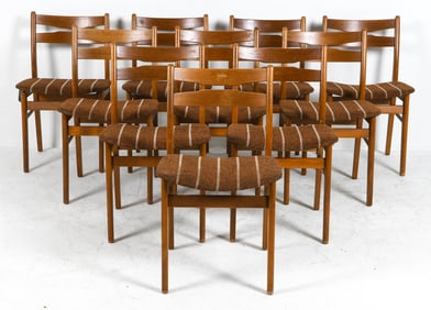 (10) ATTR. FINDAHL DANISH DINING CHAIRS