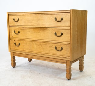 DANISH OAK CHEST OF DRAWERS C. 1970S