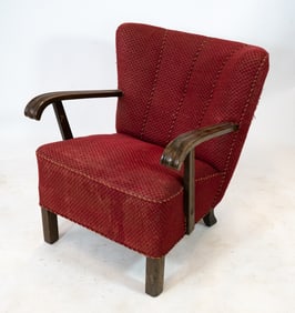 DANISH BEECH LOUNGE CHAIR C. 1950S