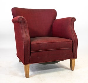 FRITZ HANSEN STYLE DANISH LOUNGE CHAIR C. 1960S