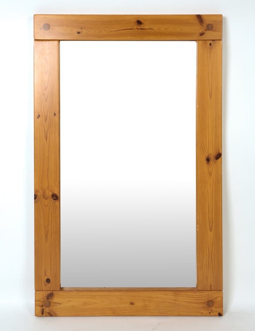 ATTR. AKSEL KJERSGAARD DANISH PINE WALL MIRROR (1 of 5)