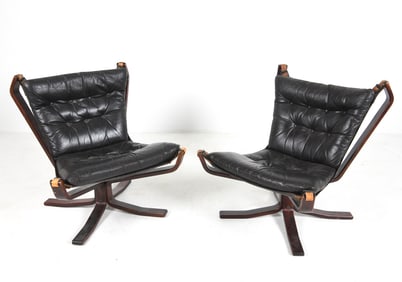 PAIR OF SIGURD RESSEL "FALCON" LOUNGE CHAIRS 1960S