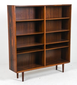 ATTR. HUNDEVAD DANISH ROSEWOOD BOOKSHELF C. 1960S