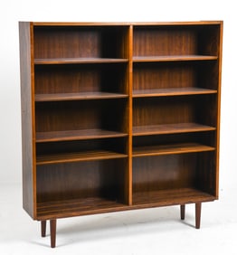 POUL HUNDEVAD DANISH ROSEWOOD BOOKCASE C. 1960S
