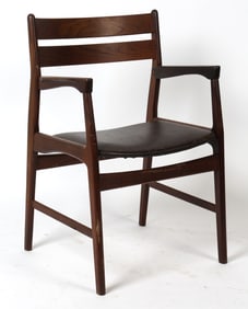 BOLTINGE STOLEFABRIK TEAK & LEATHER ARMCHAIR 1960S