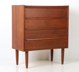 DANISH TEAK CHEST OF DRAWERS C. 1960S