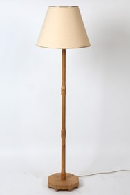 SWEDISH OAK FLOOR LAMP C. 1970S