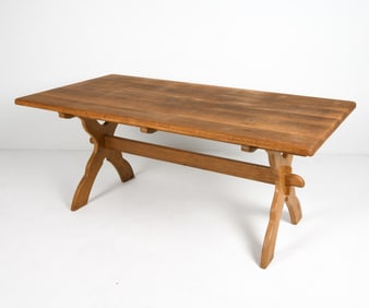 HENNING KJAERNULF STYLE DANISH OAK DINING TABLE