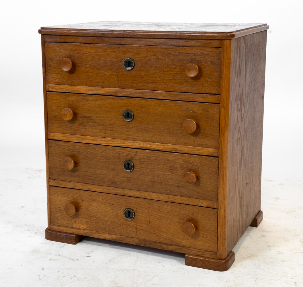 DANISH OAK CHEST OF DRAWERS C. 1960S (1 of 17)
