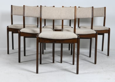 (6) ERIK BUCH STYLE DANISH BEECH DINING CHAIRS