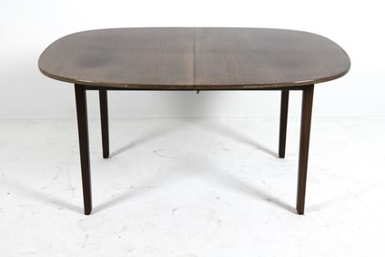 OLE WANSCHER MAHOGANY EXPANDING DINING TABLE 1960S