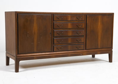 STYLE OF OLE WANSCHER MAHOGANY SIDEBOARD C. 1960S