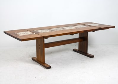 ATTR GANGSO ROSEWOOD & TILE EXPANDING DINING TABLE