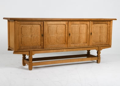 ATTR. HENNING KJAERNULF DANISH OAK SIDEBOARD 1970S