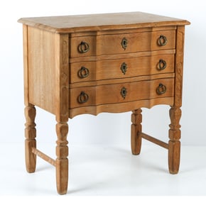 HENNING KJAERNULF OAK SIDE CHEST NIGHTSTAND 1970S