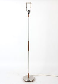 DANISH ROSEWOOD ALUMINUM FLOOR LAMP C. 1960S
