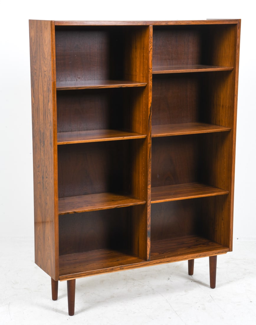 POUL HUNDEVAD DANISH ROSEWOOD BOOKCASE C. 1960S (1 of 7)