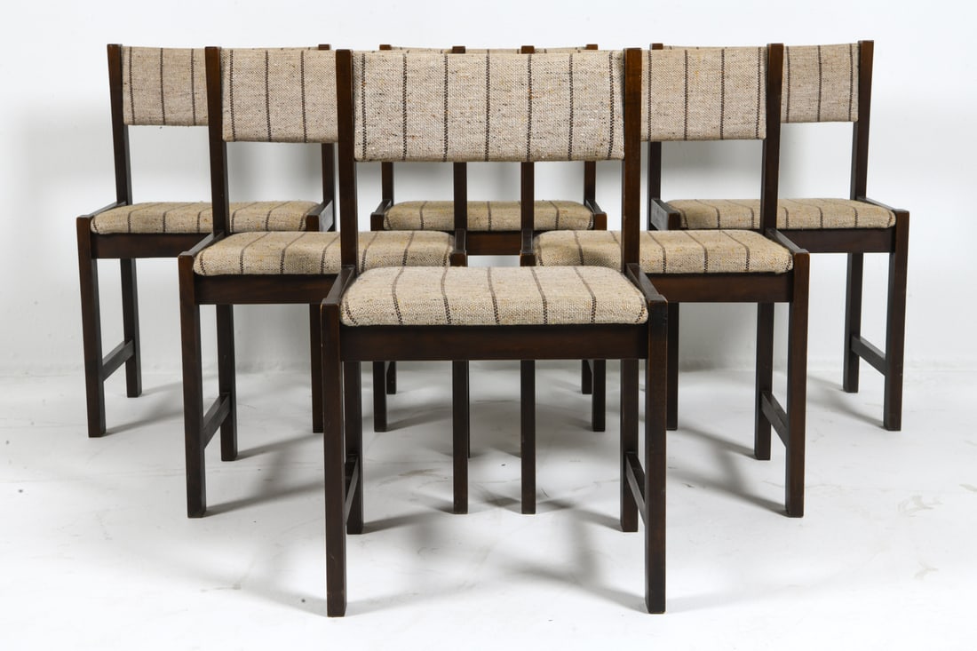 (6) FARSTRUP DANISH BEECH DINING CHAIRS C. 1960S (1 of 11)