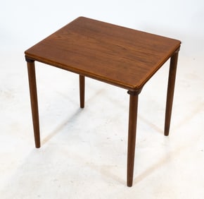 STYLE OF H. W. KLEIN DANISH TEAK SIDE TABLE 1960S