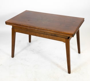 DANISH OAK EXPANDING COFFEE TABLE C. 1960S