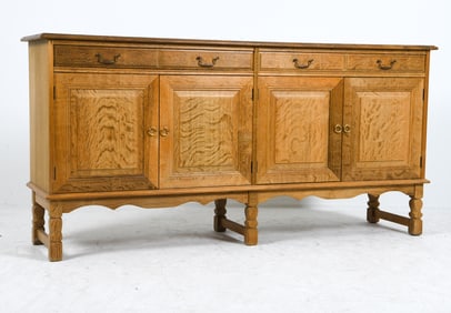 STYLE OF HENNING KJAERNULF DANISH OAK SIDEBOARD