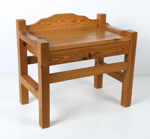 SWEDISH PINE NIGHTSTAND C. 1970S